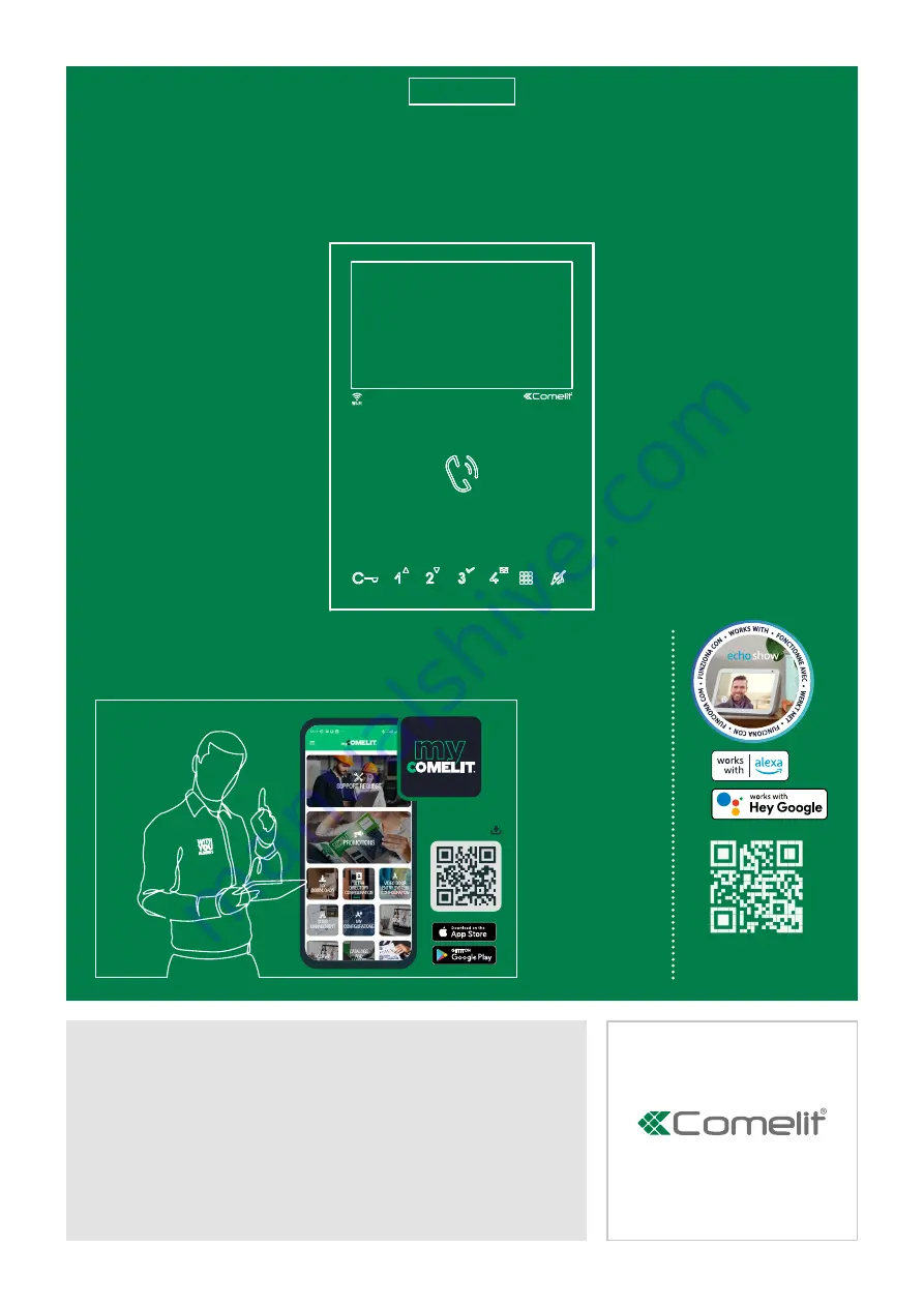 Comelit 6741W Technical Manual Download Page 1