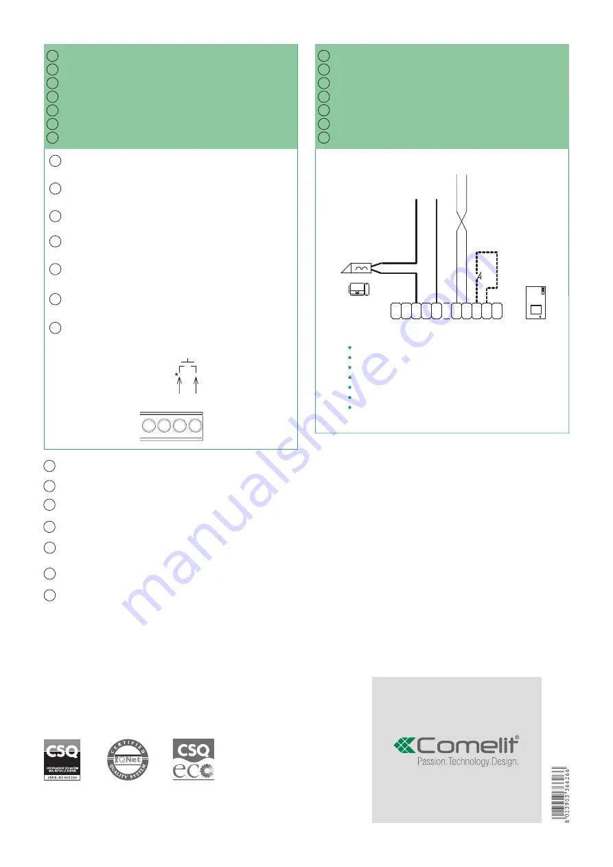 Comelit 8451V Technical Manual Download Page 24