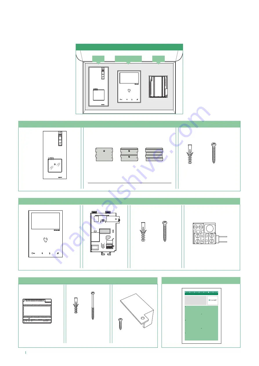 Comelit 8461V Technical Manual Download Page 4