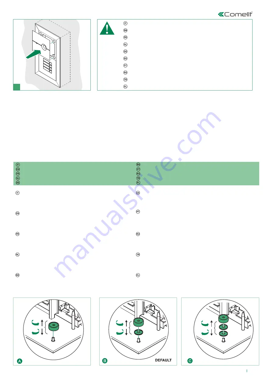 Comelit ARCHITECTUS-PRO ViP Technical Manual Download Page 7