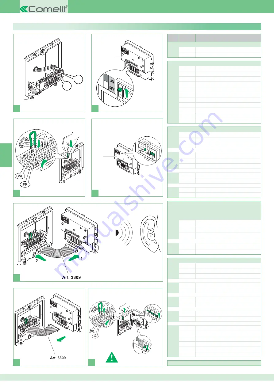 Comelit Bravo Color Technical Manual Download Page 56