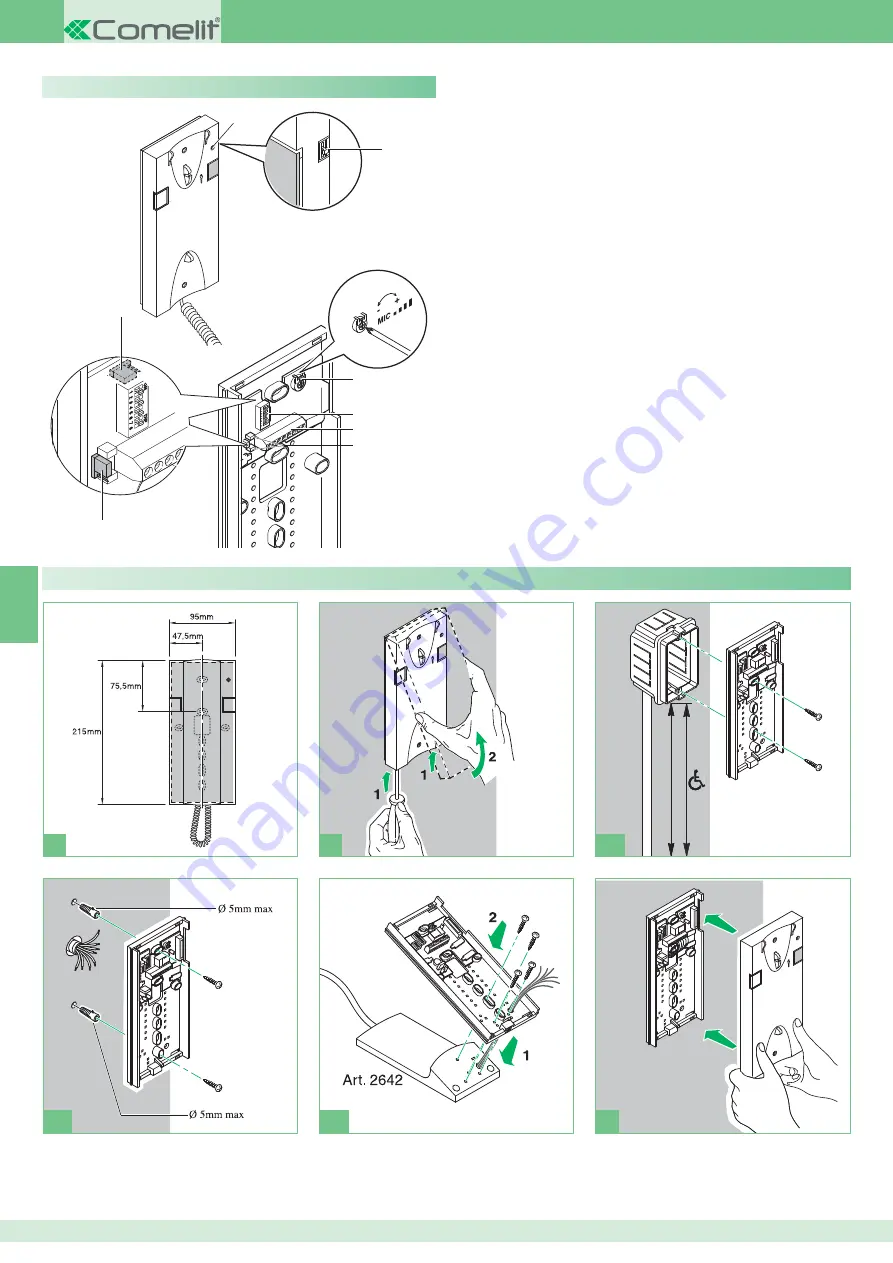 Comelit Bravo Color Technical Manual Download Page 62