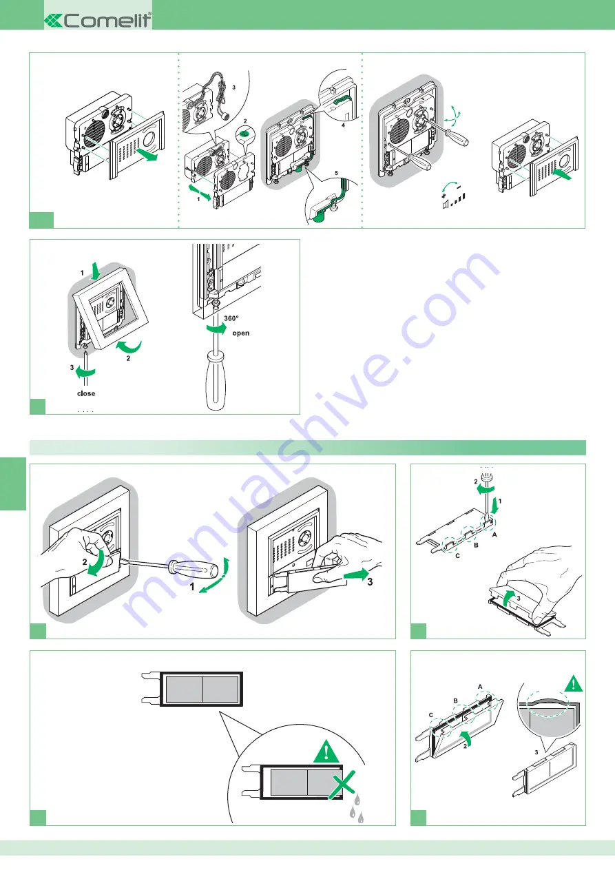 Comelit Bravo Color Technical Manual Download Page 70