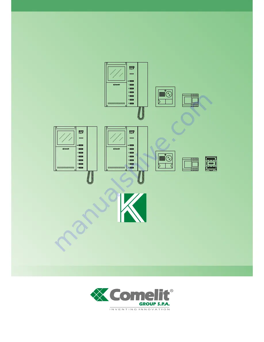 Comelit COLOR BRAVO 8184 Technical Manual Download Page 1