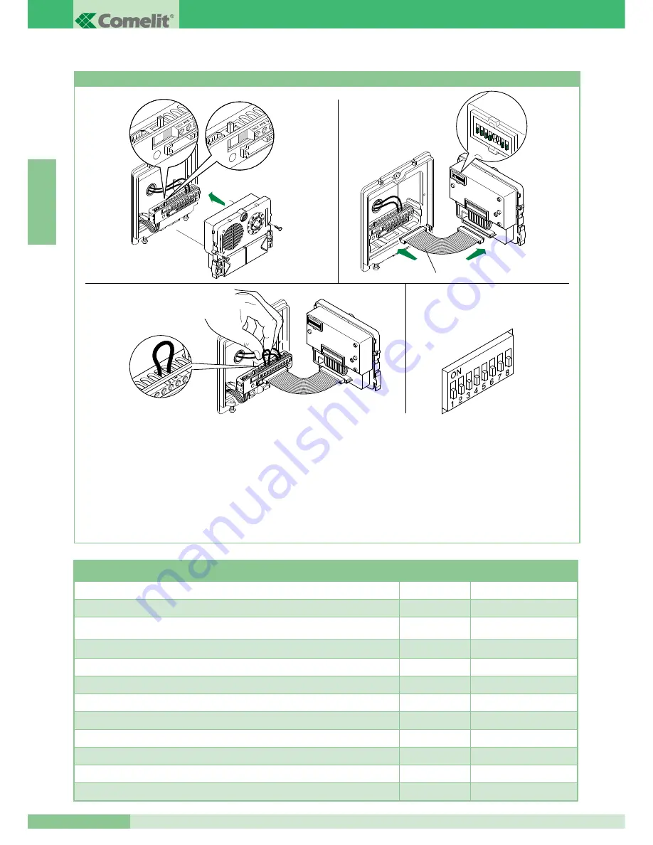 Comelit COLOR BRAVO 8184 Technical Manual Download Page 46