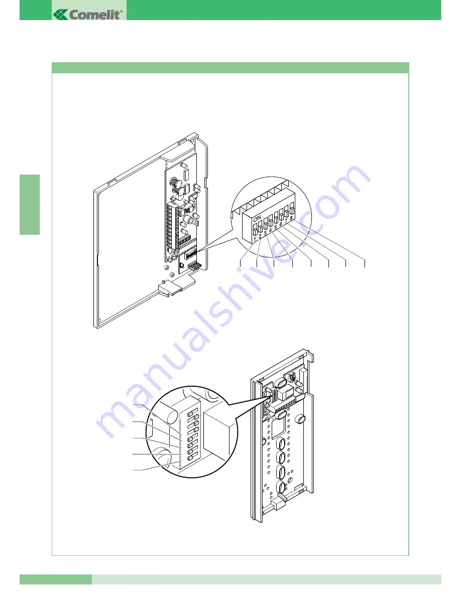 Comelit COLOR BRAVO 8184 Technical Manual Download Page 64