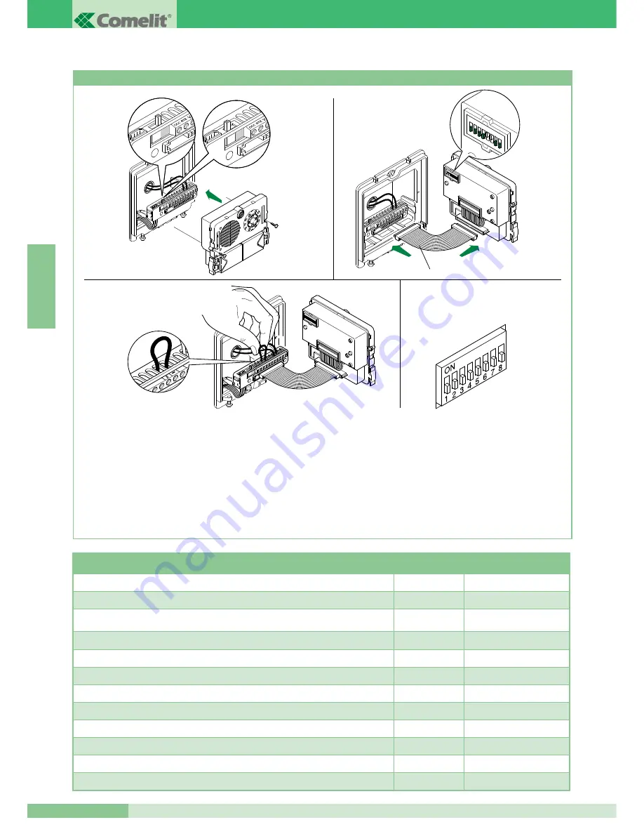 Comelit COLOR BRAVO 8184 Technical Manual Download Page 70