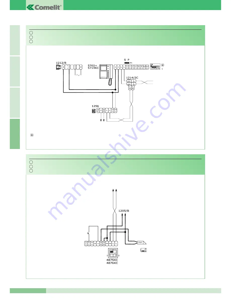 Comelit COLOR BRAVO 8184 Technical Manual Download Page 88