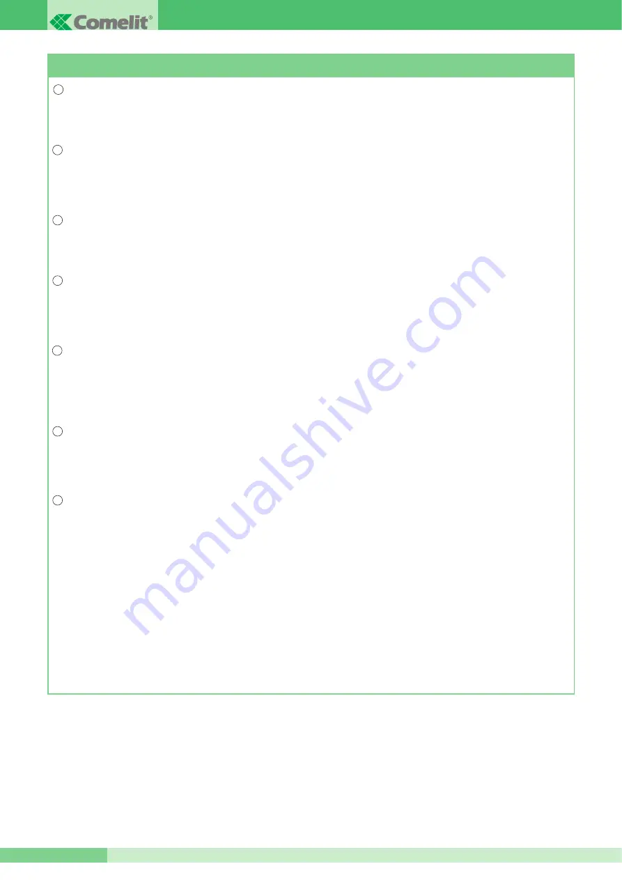 Comelit FT SBC 02 Technical Sheet Download Page 10