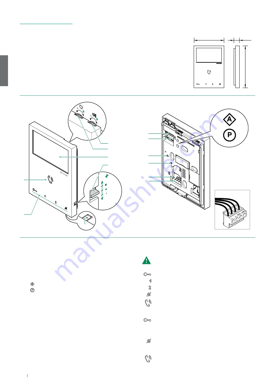 Comelit HFX-7000M Technical Manual Download Page 6