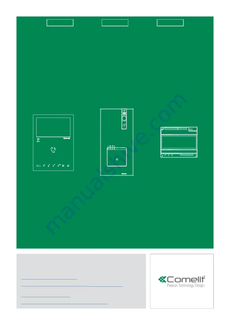 Comelit HFX-7000MW Technical Manual Download Page 1