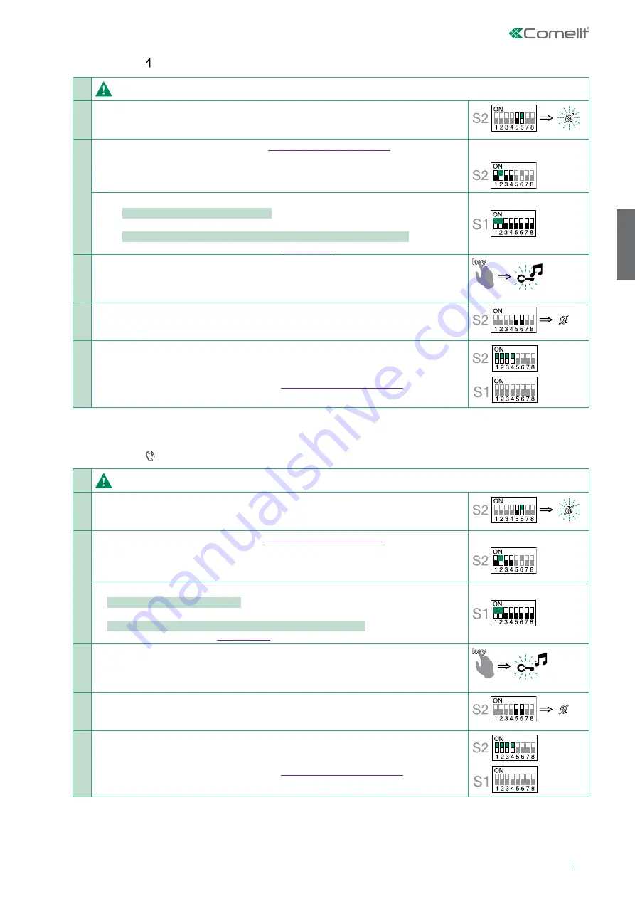 Comelit HFX-7000MW Technical Manual Download Page 69