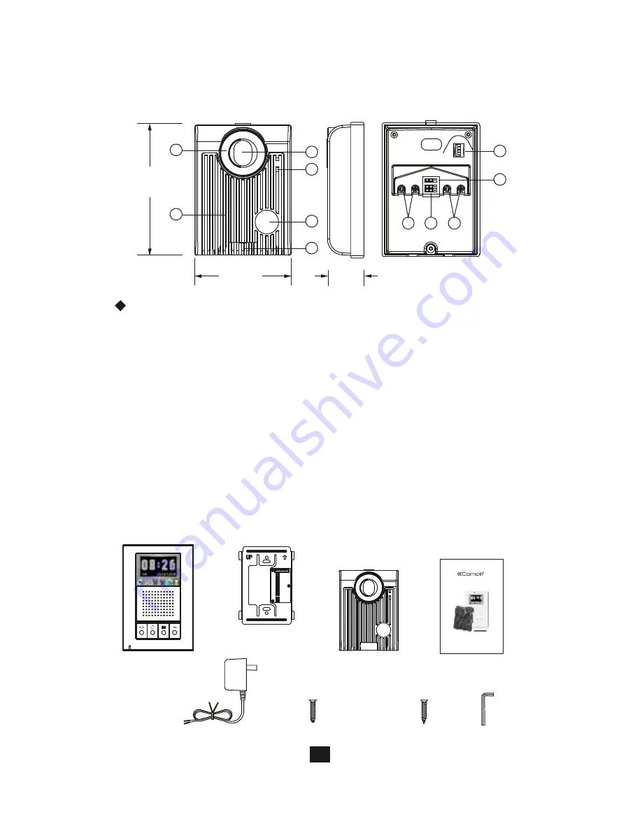 Comelit HFX-700R KIT Installation And Operation Manual Download Page 9