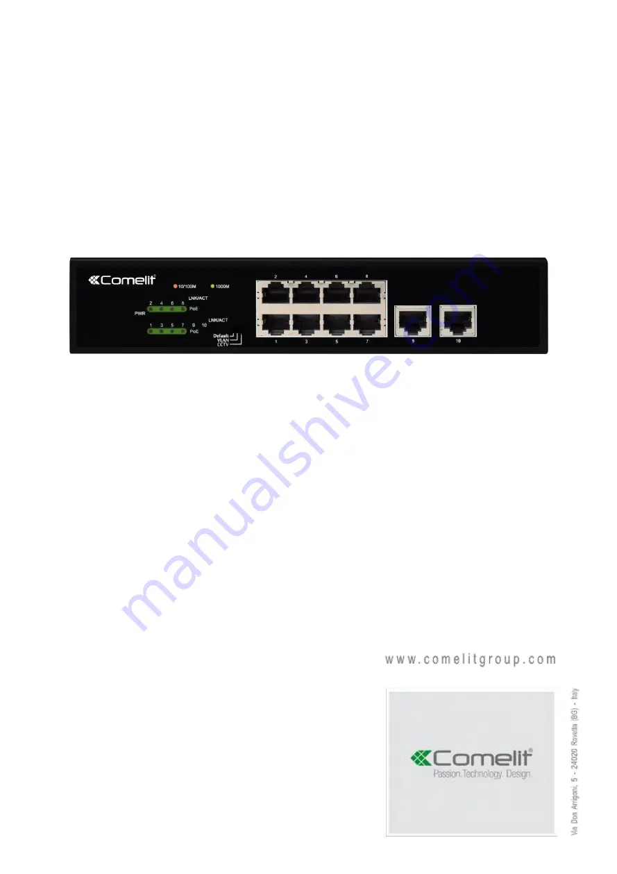 Comelit IPSWP10N01A Quick Start Manual Download Page 1