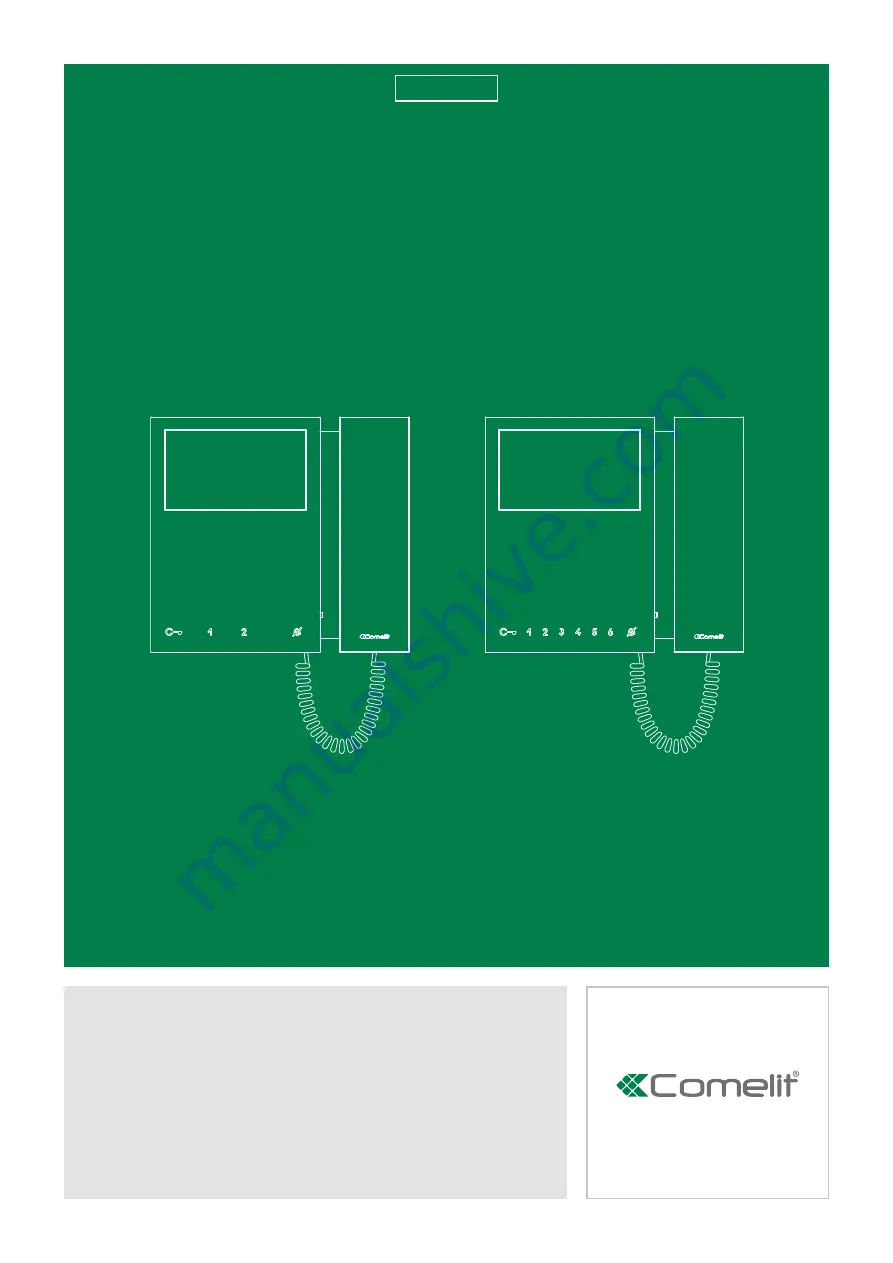 Comelit Mini 6701W Technical Manual Download Page 1