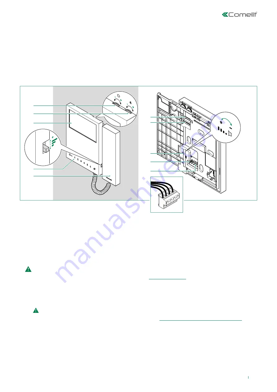 Comelit Mini 6701W Technical Manual Download Page 3