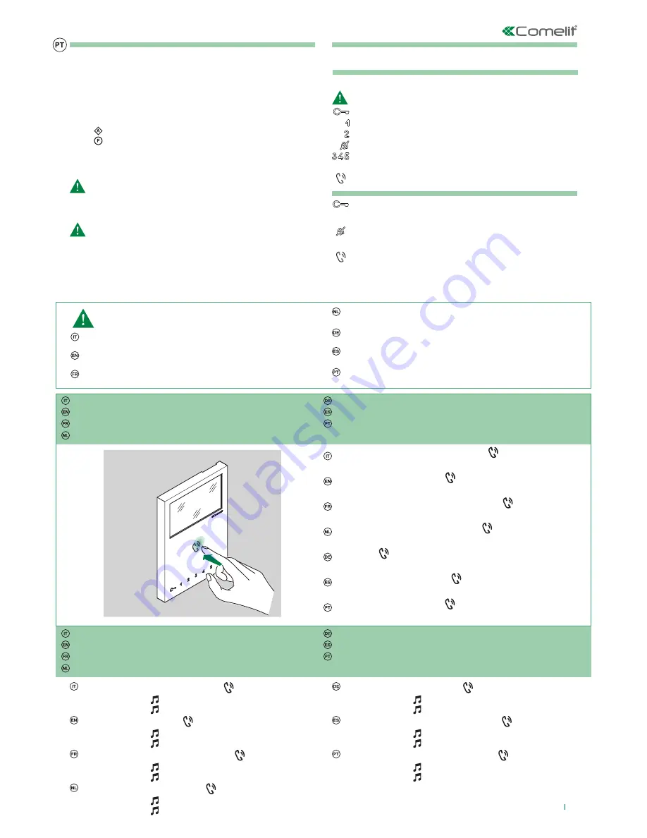 Comelit Mini 6721W Technical Manual Download Page 5