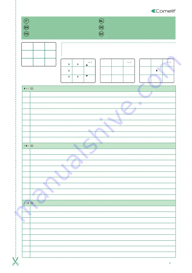 Comelit ONE/E Technical Manual Download Page 11