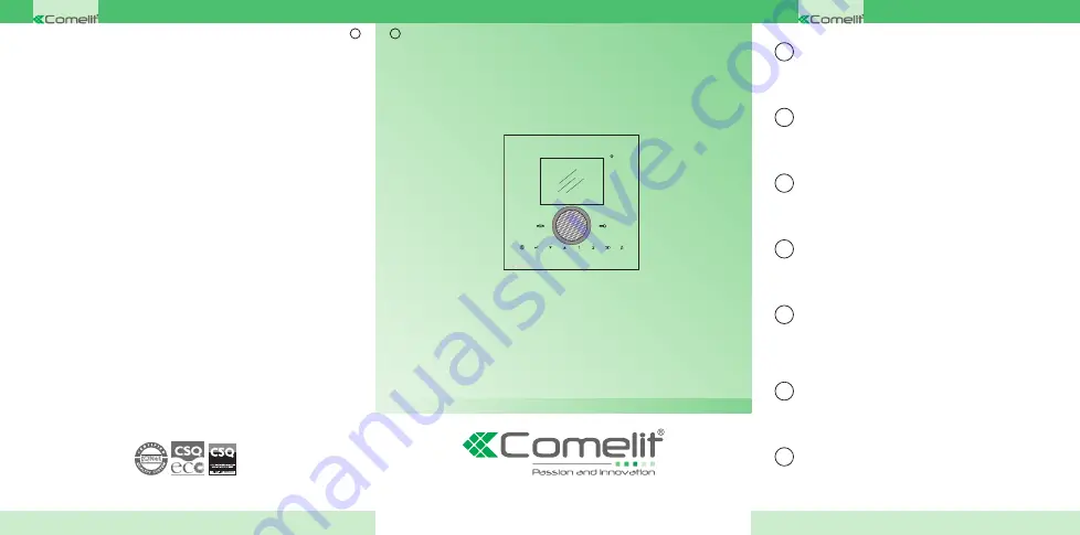 Comelit Planux Lux Скачать руководство пользователя страница 1