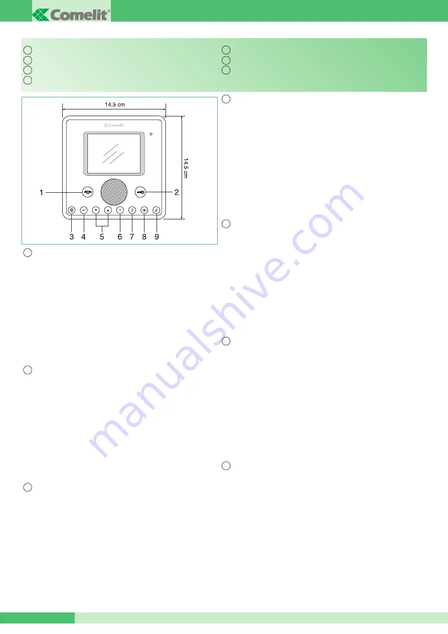 Comelit Simplebus Color 5714C Technical Sheet Download Page 10