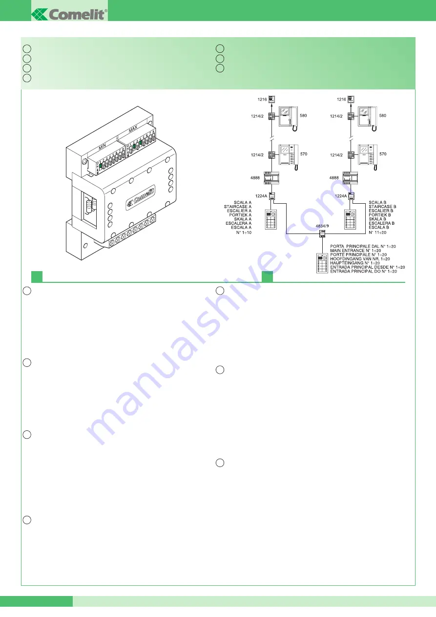 Comelit Simplebus Color 5714C Скачать руководство пользователя страница 20