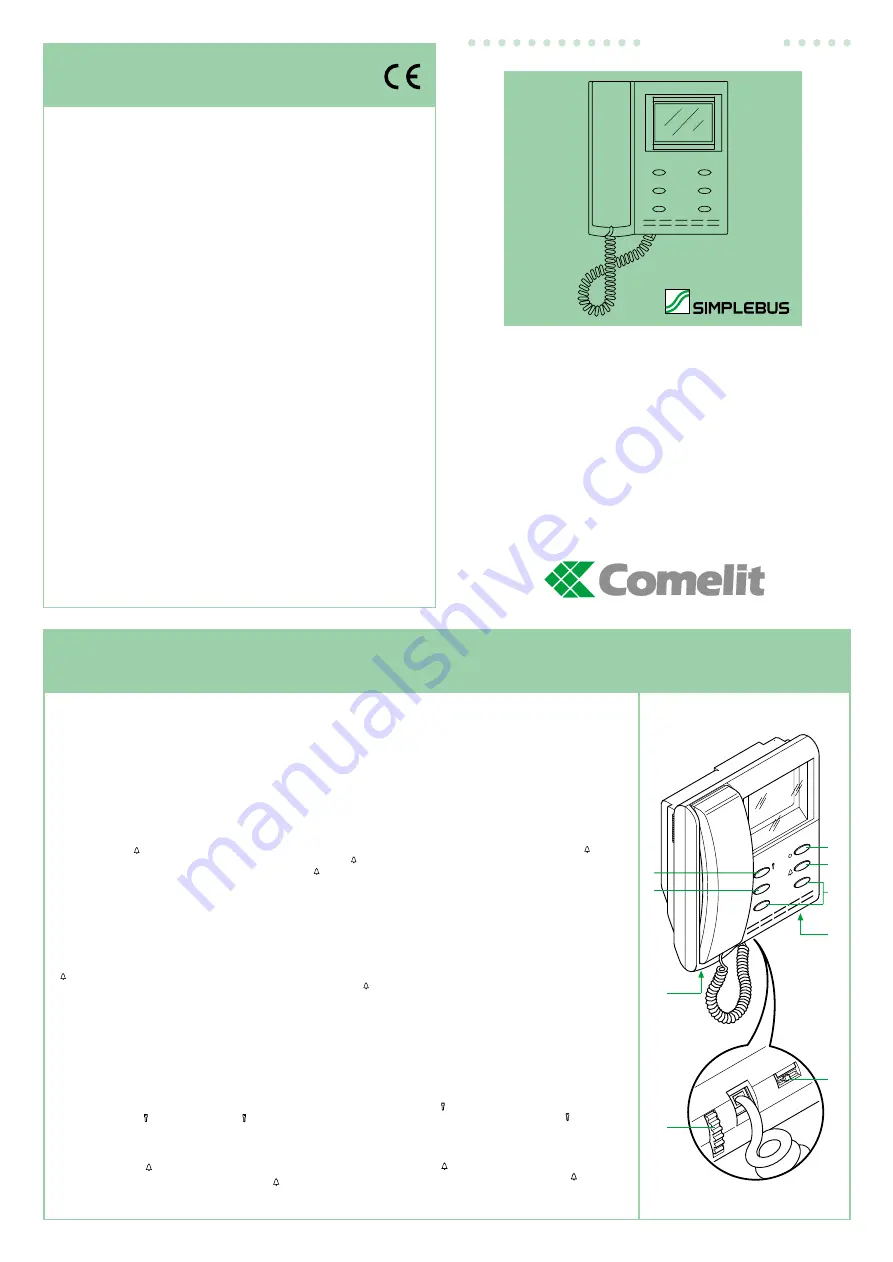 Comelit Simplebus FT/SB/06 Скачать руководство пользователя страница 1