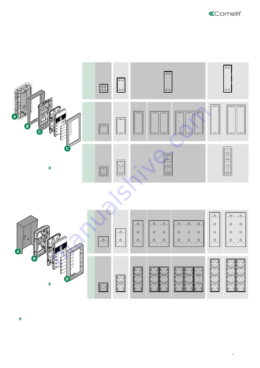 Comelit Simplebus1 Ultra UT1010VC Technical Manual Download Page 9