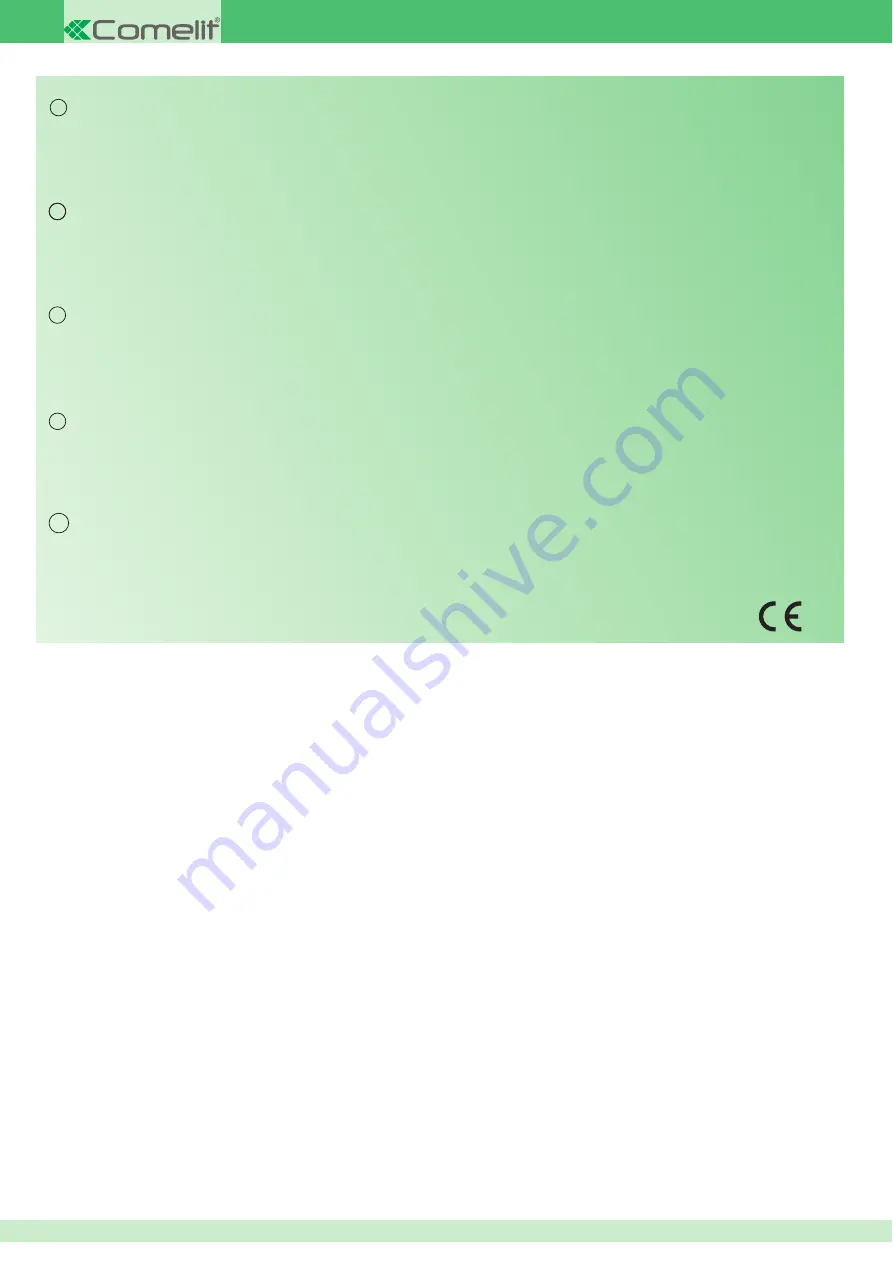 Comelit SK9020 Technical Manual Download Page 2