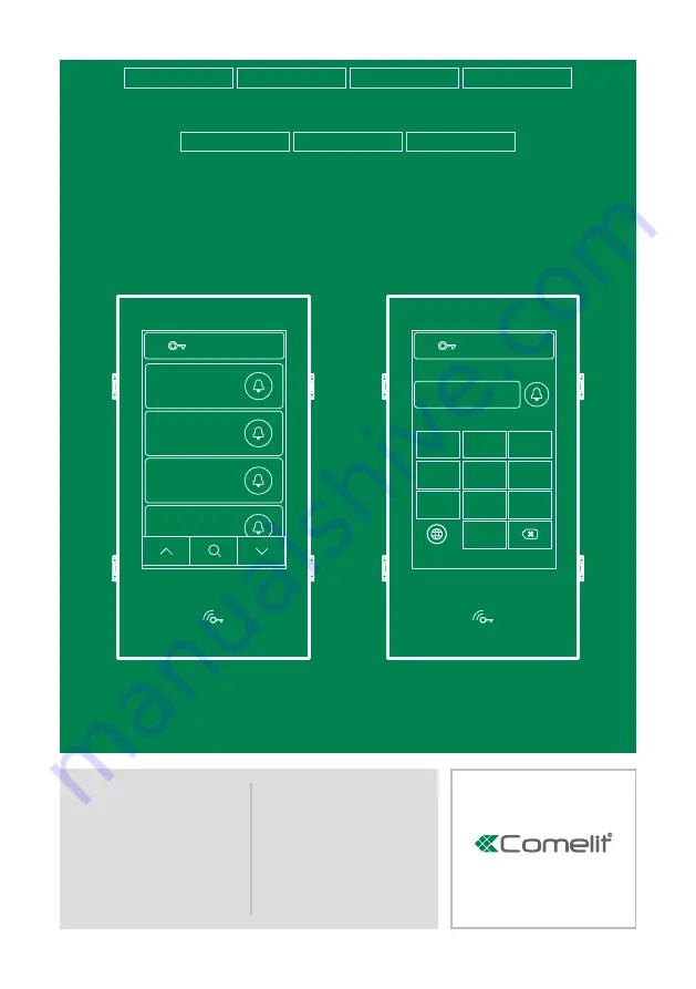 Comelit UT9270 Programming Manual Download Page 1