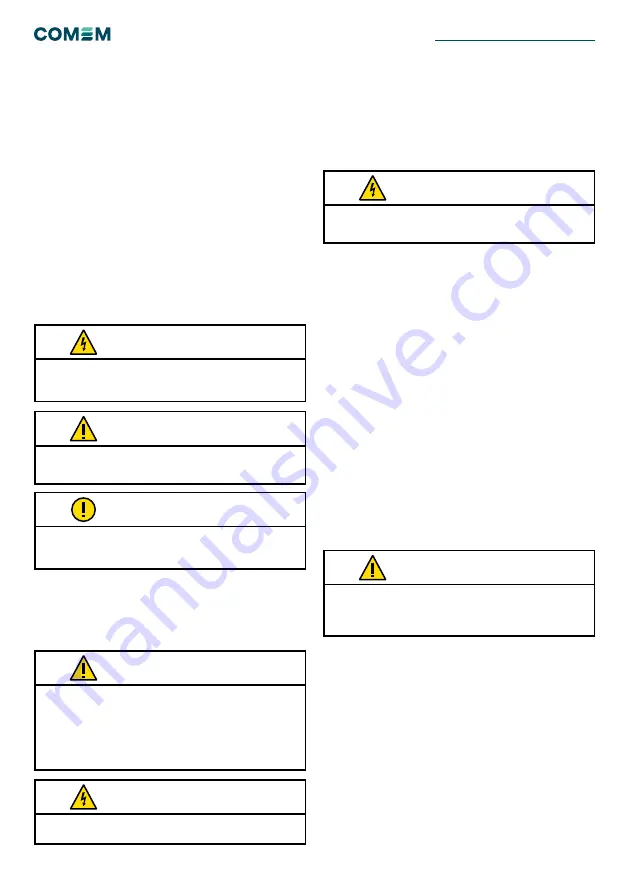 COMEM Electronic Buchholz Relay Instruction Manual Download Page 28