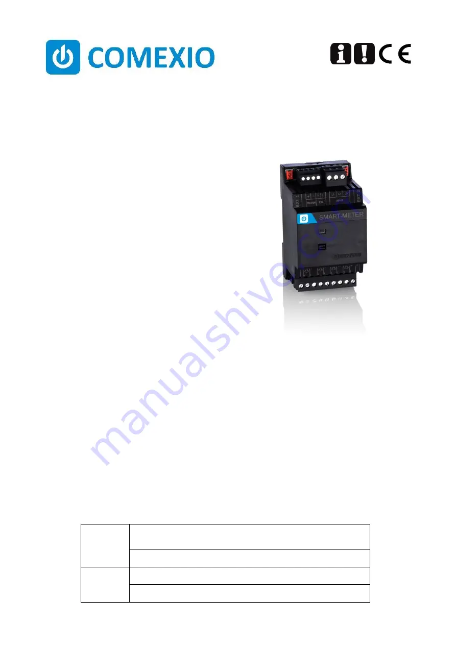 COMEXIO Smart-Meter CME510 Manual Download Page 1