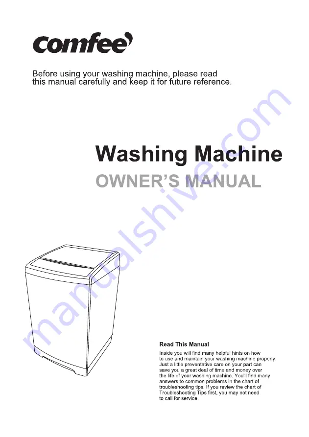 Comfee CV23DPWBL0RC0 Owner'S Manual Download Page 1