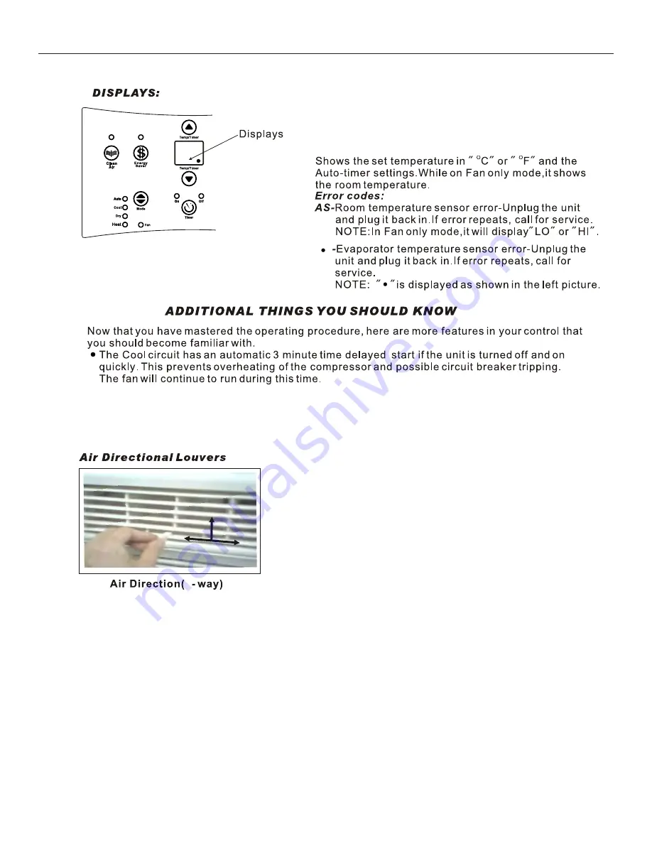 COMFORT-AIRE REG-123J Owner'S Manual Download Page 10