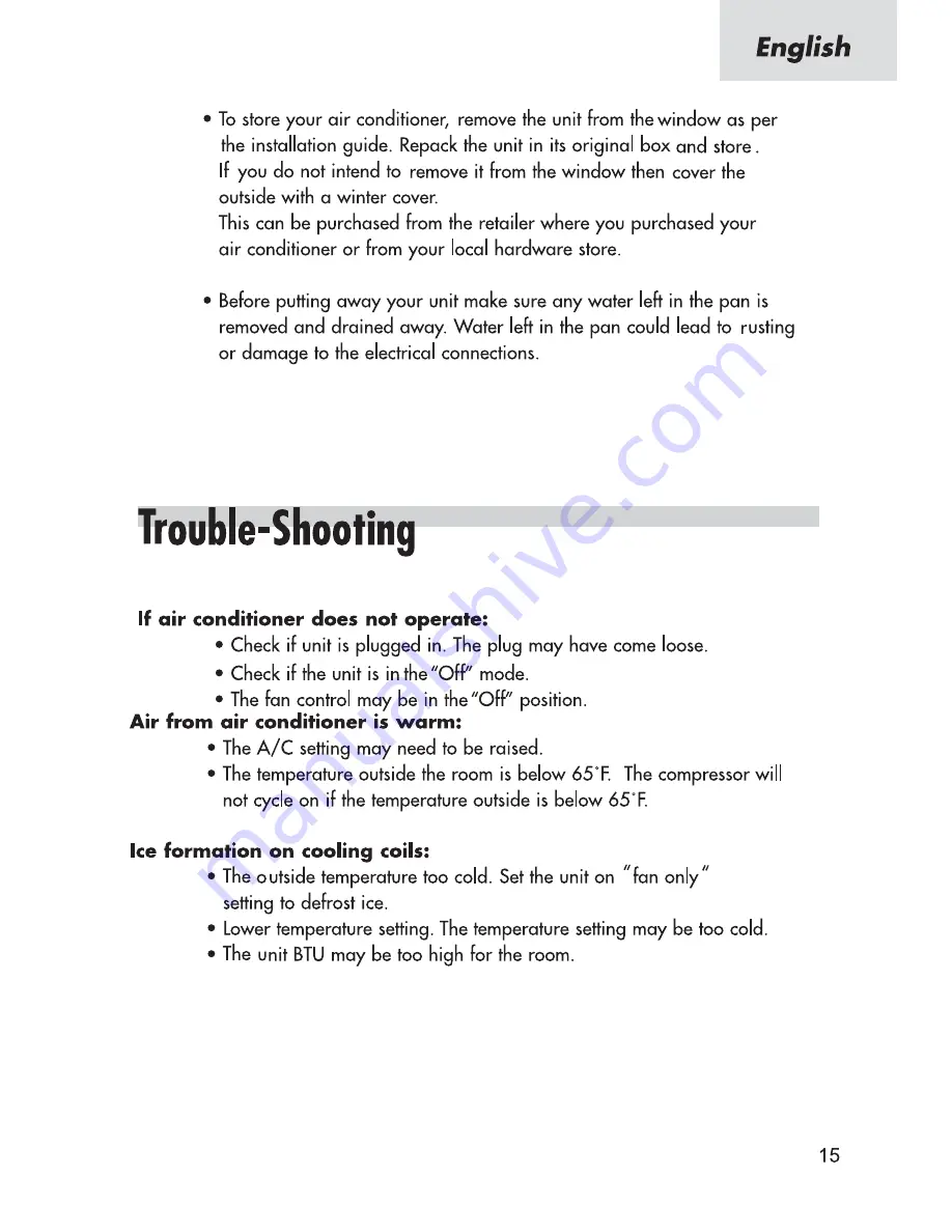 COMFORT-AIRE RG-51A User Manual Download Page 17