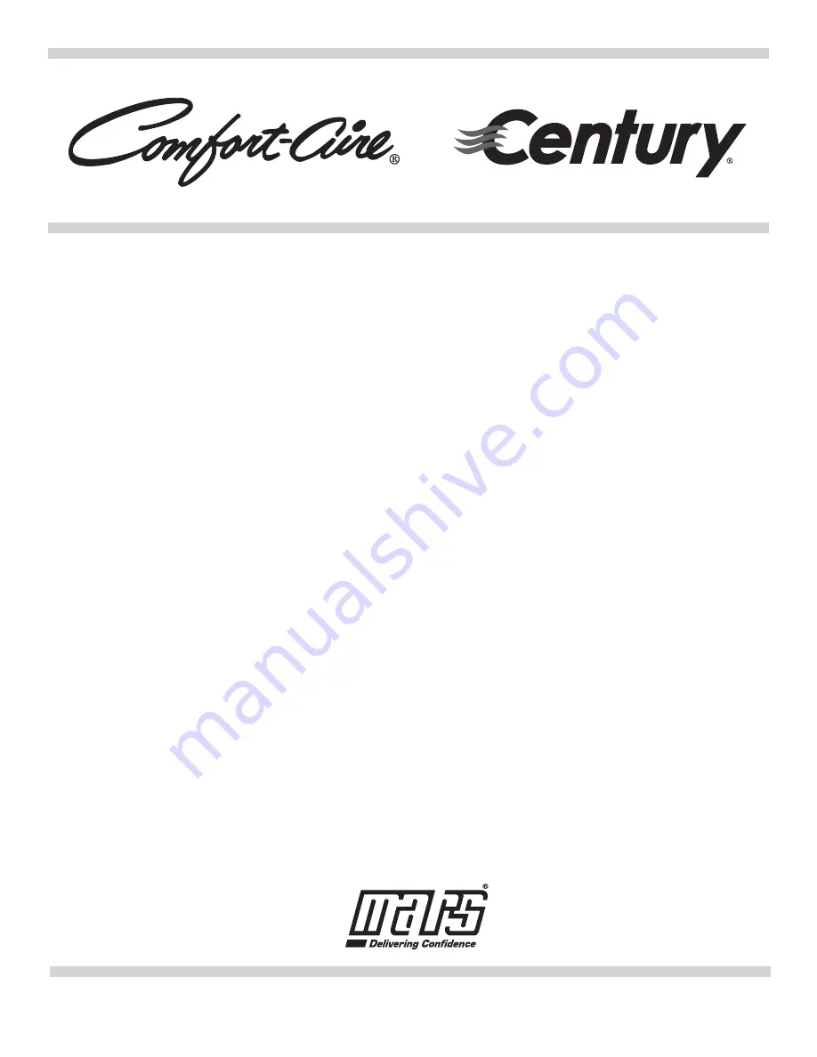 COMFORT-AIRE SVH09SA-0 Remote Control Manual Download Page 1