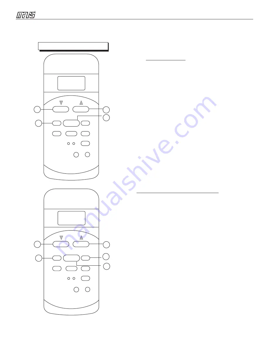 COMFORT-AIRE SVH09SA-0 Remote Control Manual Download Page 8