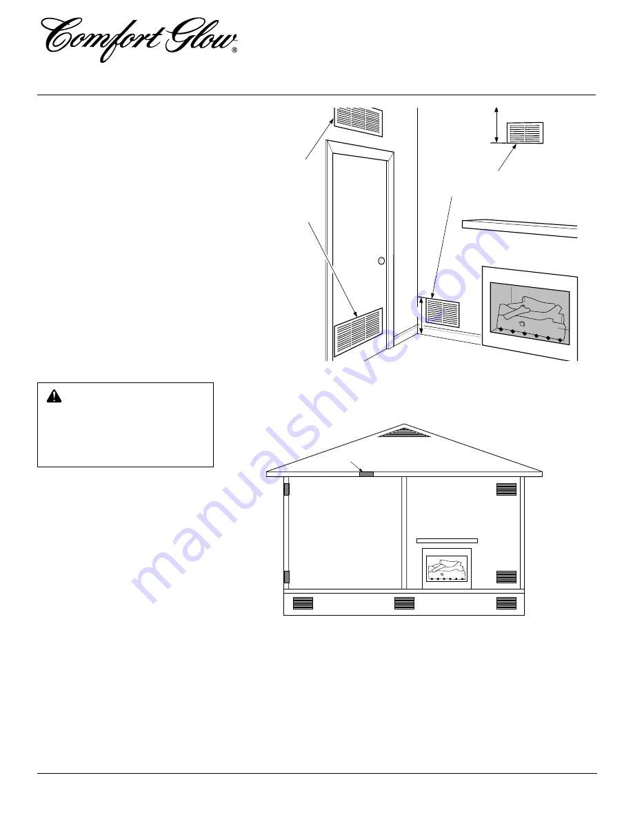 Comfort Glow CGB3924PT Owner'S Operation And Installation Manual Download Page 6