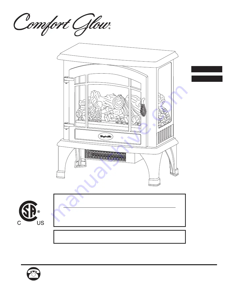 Comfort Glow EQS5140 Manual Download Page 1