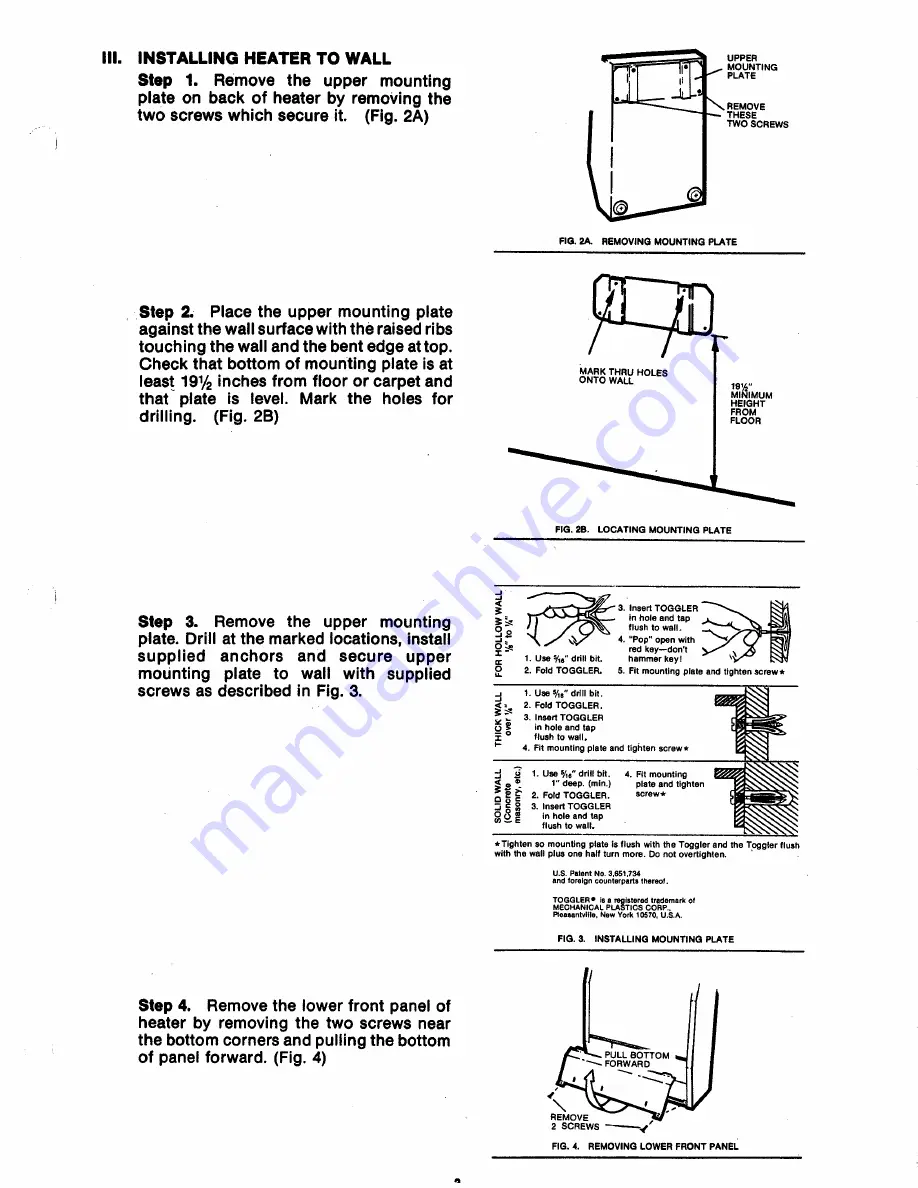 Comfort Glow GHN 18 Installation And Service Manual Download Page 3