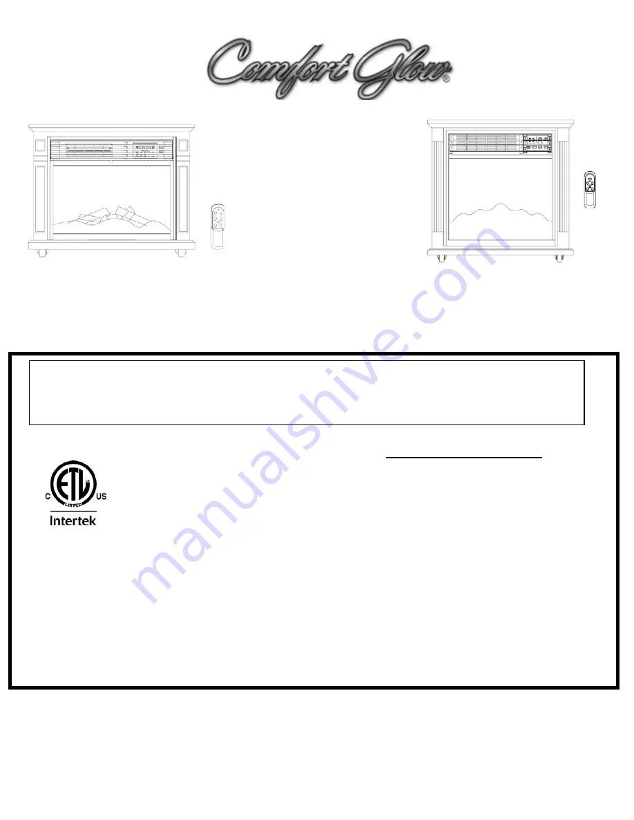 Comfort Glow QF4544R Скачать руководство пользователя страница 13