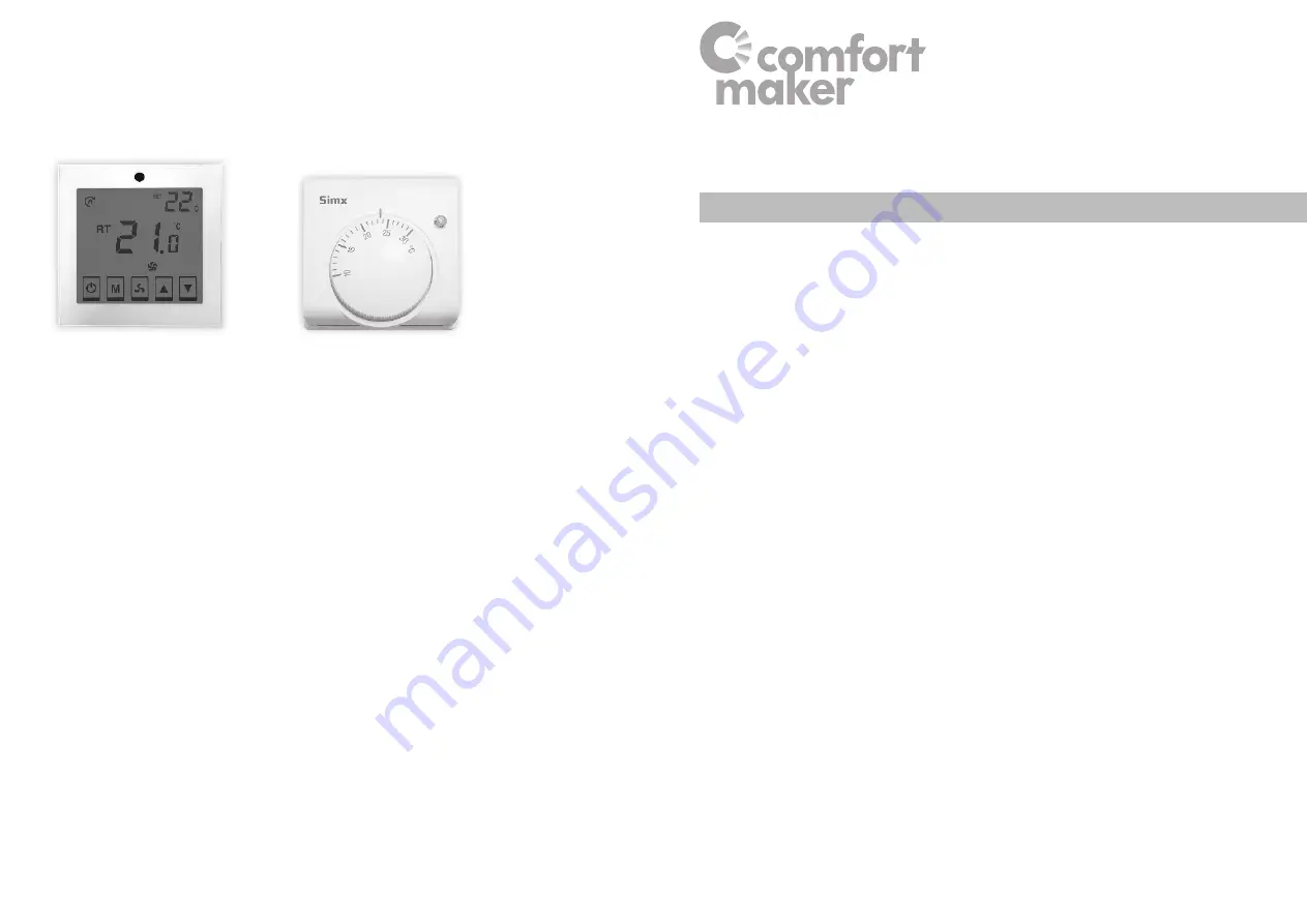 Comfort Maker CMHT02 Installation Instructions Download Page 1