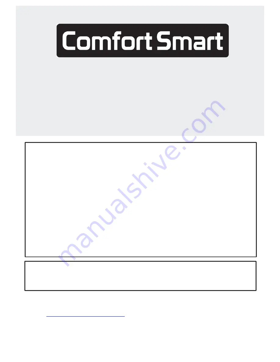 Comfort Smart ND-18D2S Operating Manual Download Page 1