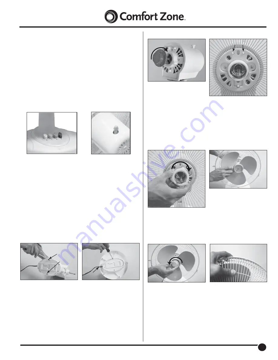 Comfort Zone CZ161WT Owner'S Manual Download Page 3