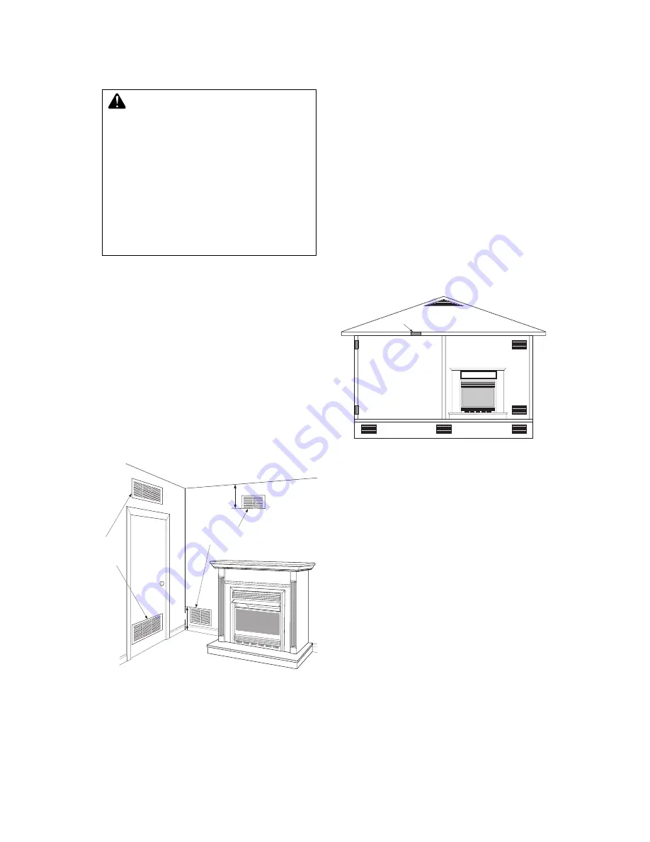 Comfortflame CGCFTNA Owner'S Operation And Installation Manual Download Page 8