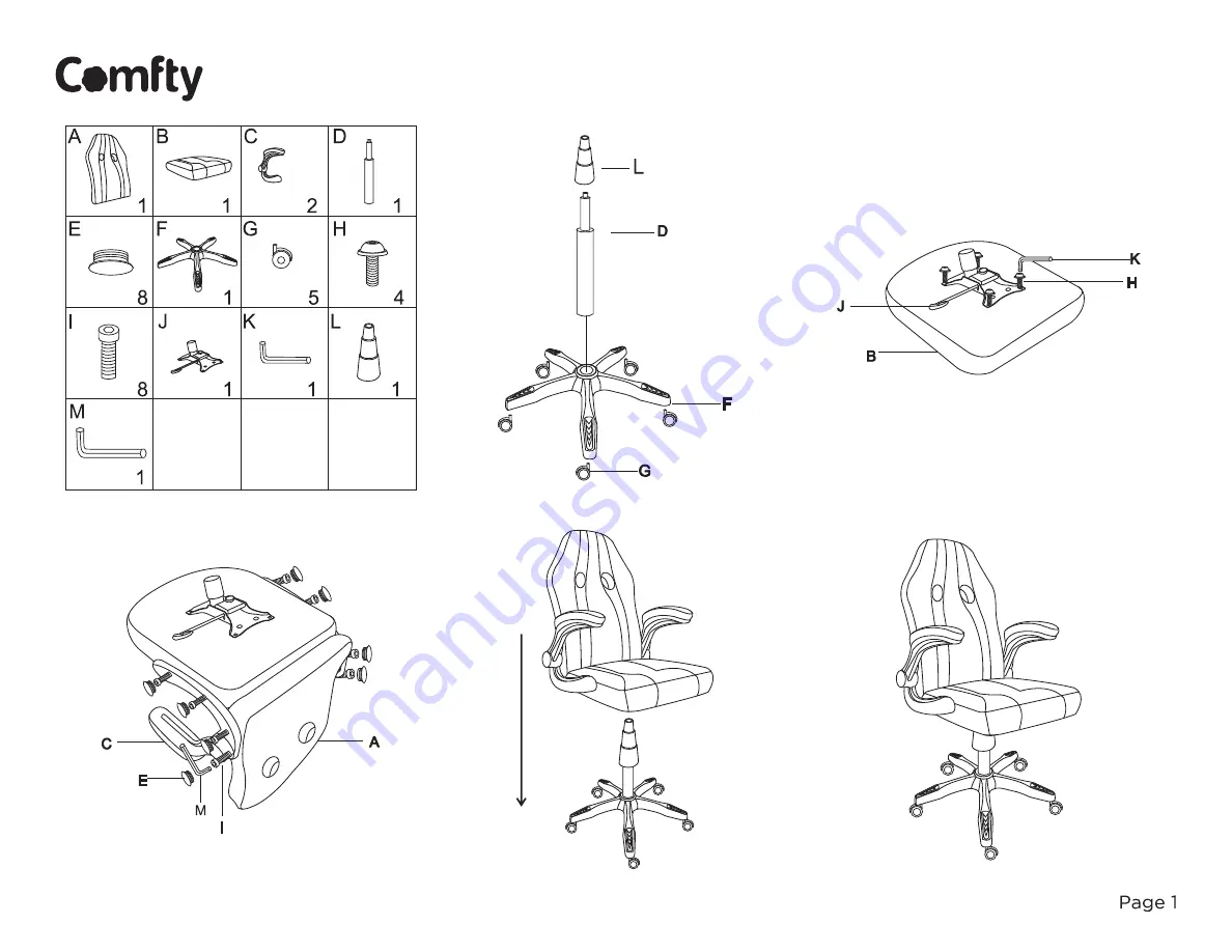 Comfty CFTYGC655 Assembly Instruction Download Page 1