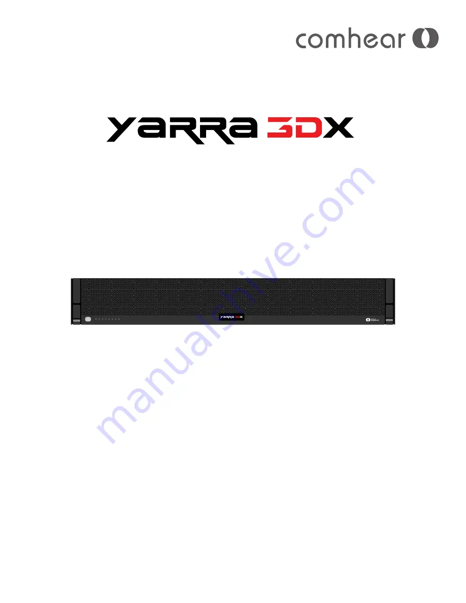 Comhear YARRA 3DX Owner'S Manual Download Page 1