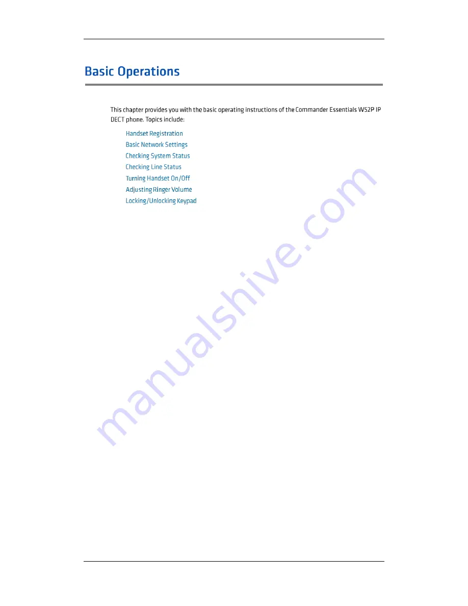 Commander Essentials W52H User Manual Download Page 20