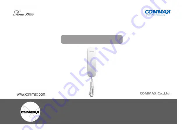 Commax AP-2RAG User Manual Download Page 1