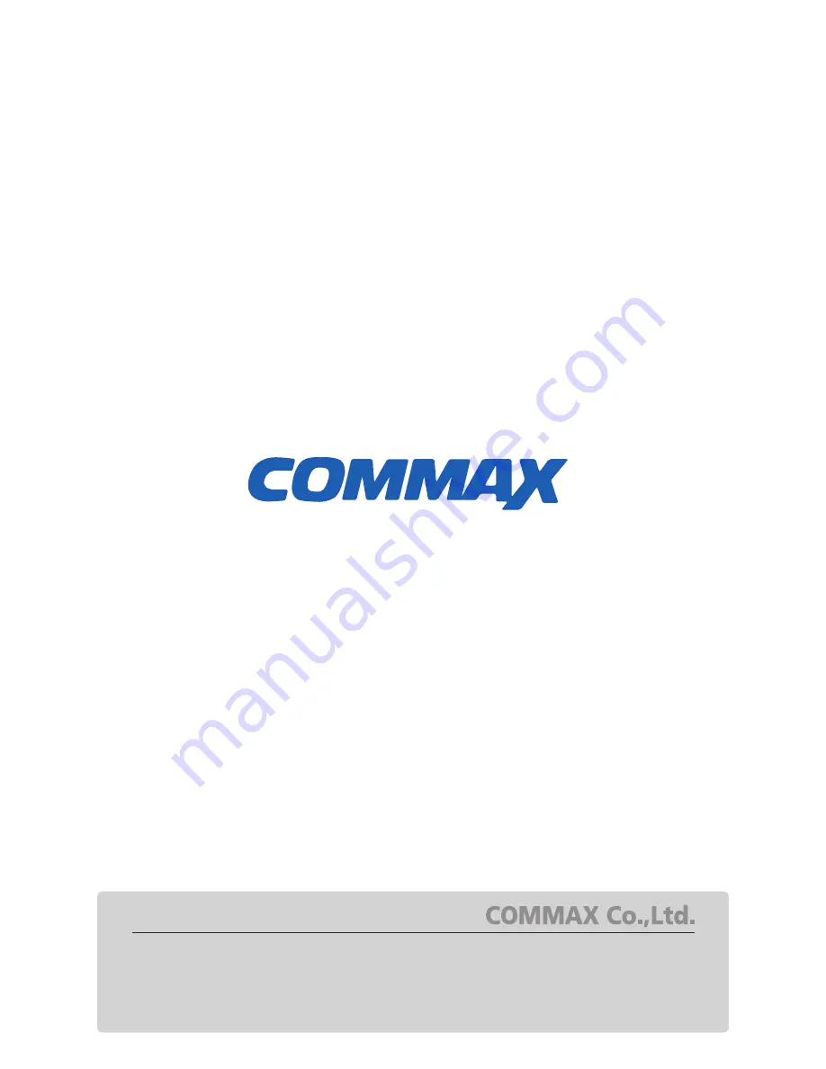 Commax CDV-35A Скачать руководство пользователя страница 8