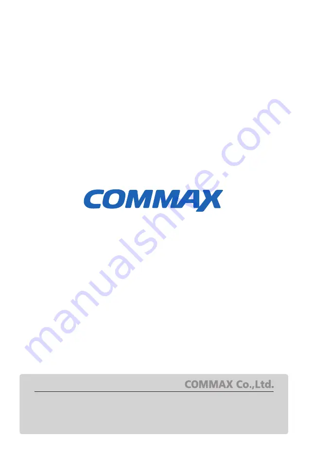 Commax CMP-2BA Скачать руководство пользователя страница 10